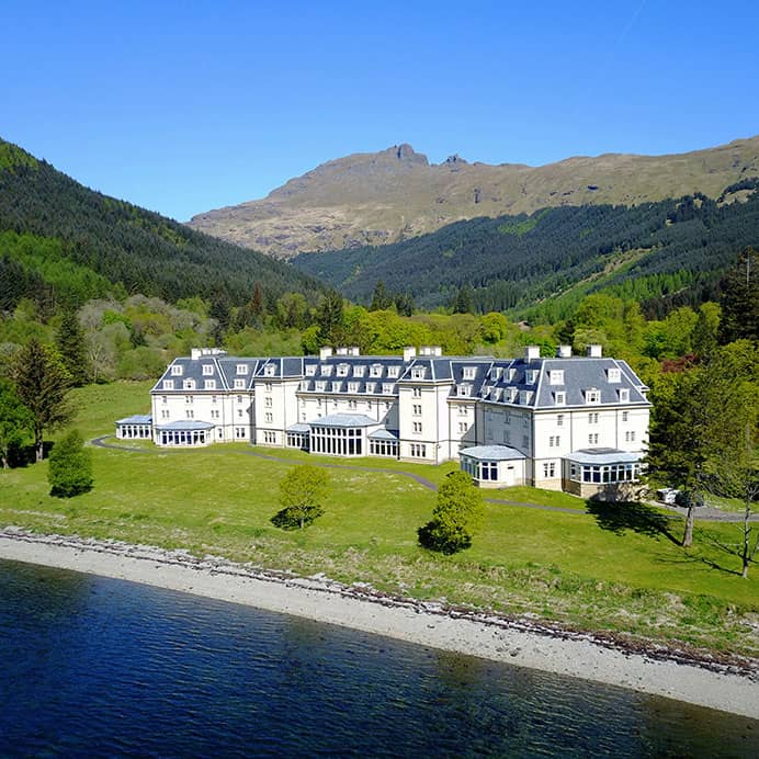 Ardgartan Hotel on the shores of Loch Long
