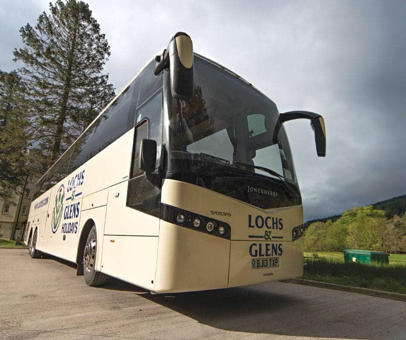 Travelling by coach to the Ardgartan Hotel in Arrochar