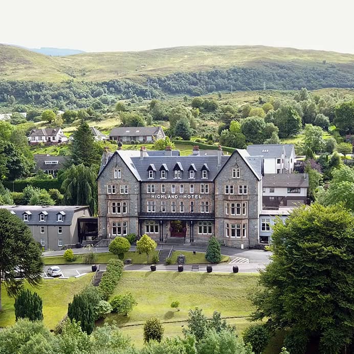 The Highland Hotel situated in the heart of Fort William