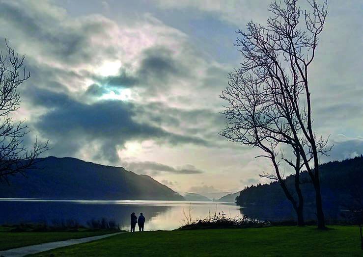 The loch view at the Loch Tummel Hotel