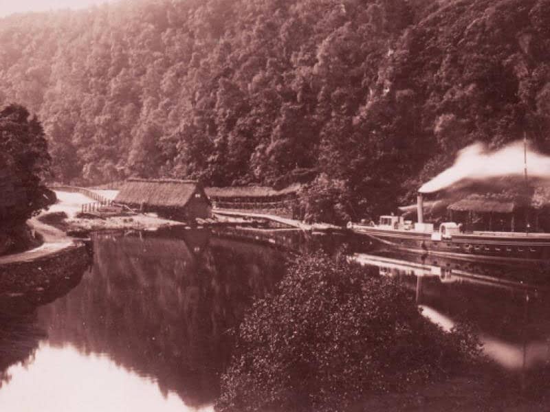 Vintage photograph of Loch Katrine Pier