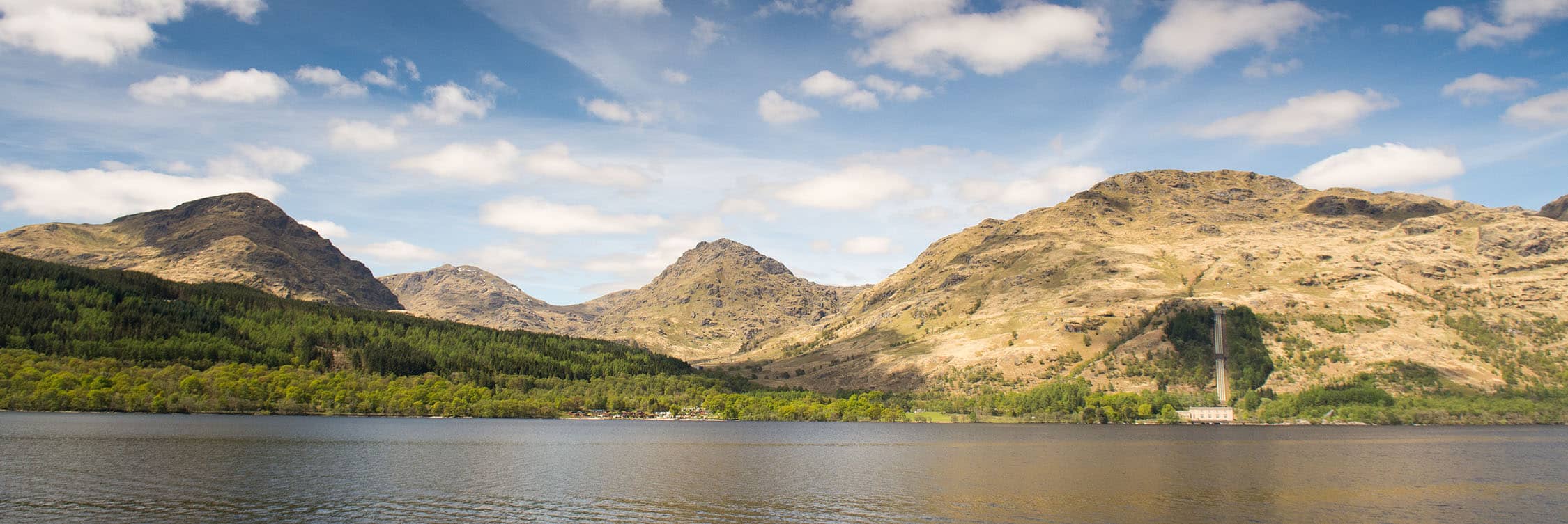 Image from aboard the cruise Loch Lomond circular ferry tour.