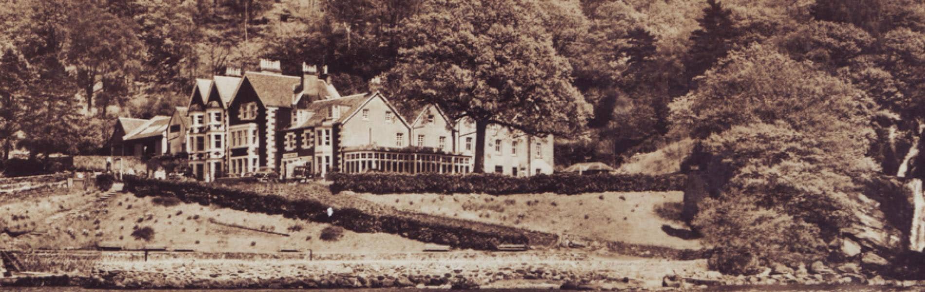 Old photo of the Inversnaid Hotel