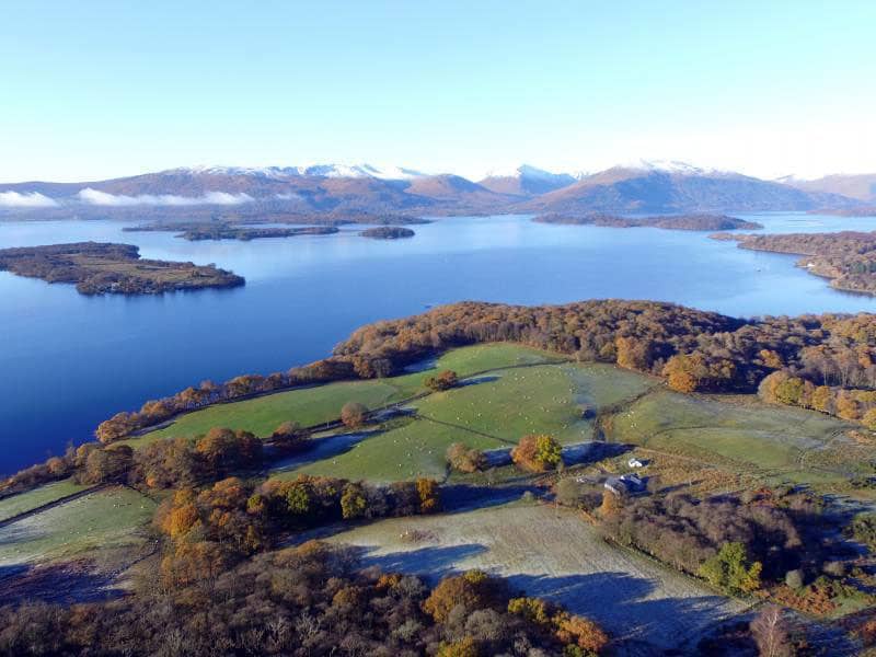 A frost morning across the hills of Loch Lomond