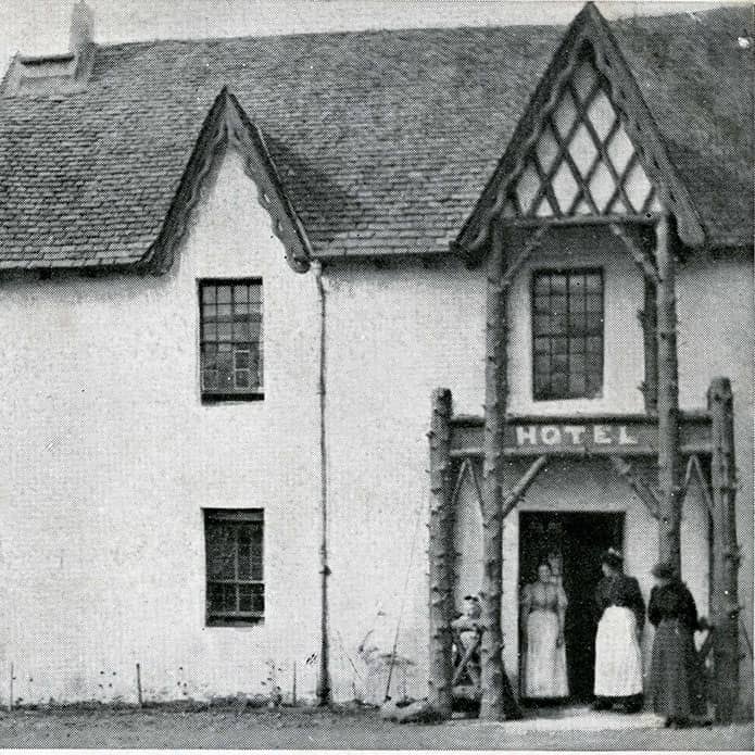 An old photo of the Loch Tummel hotel