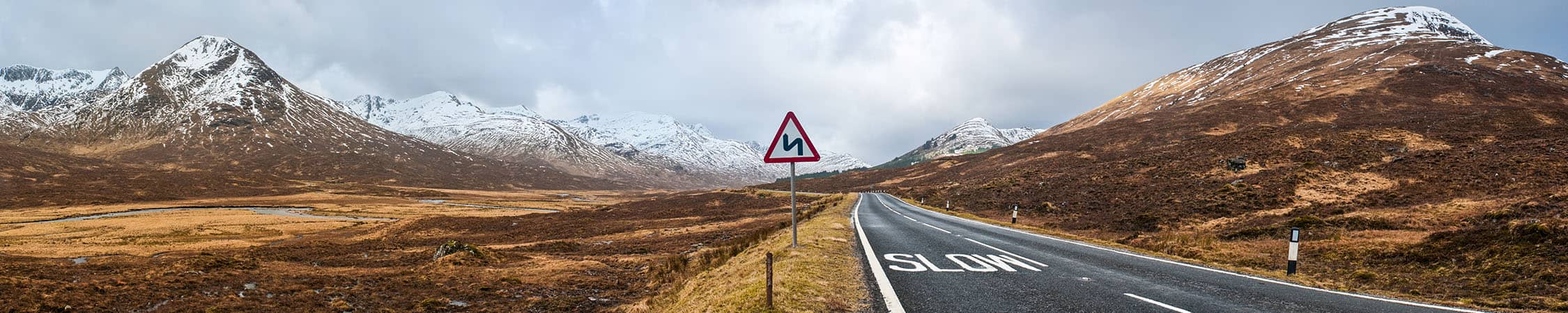 Travel through the snow caped mountains of Glencoe in the Scottish Highlands this Winter.